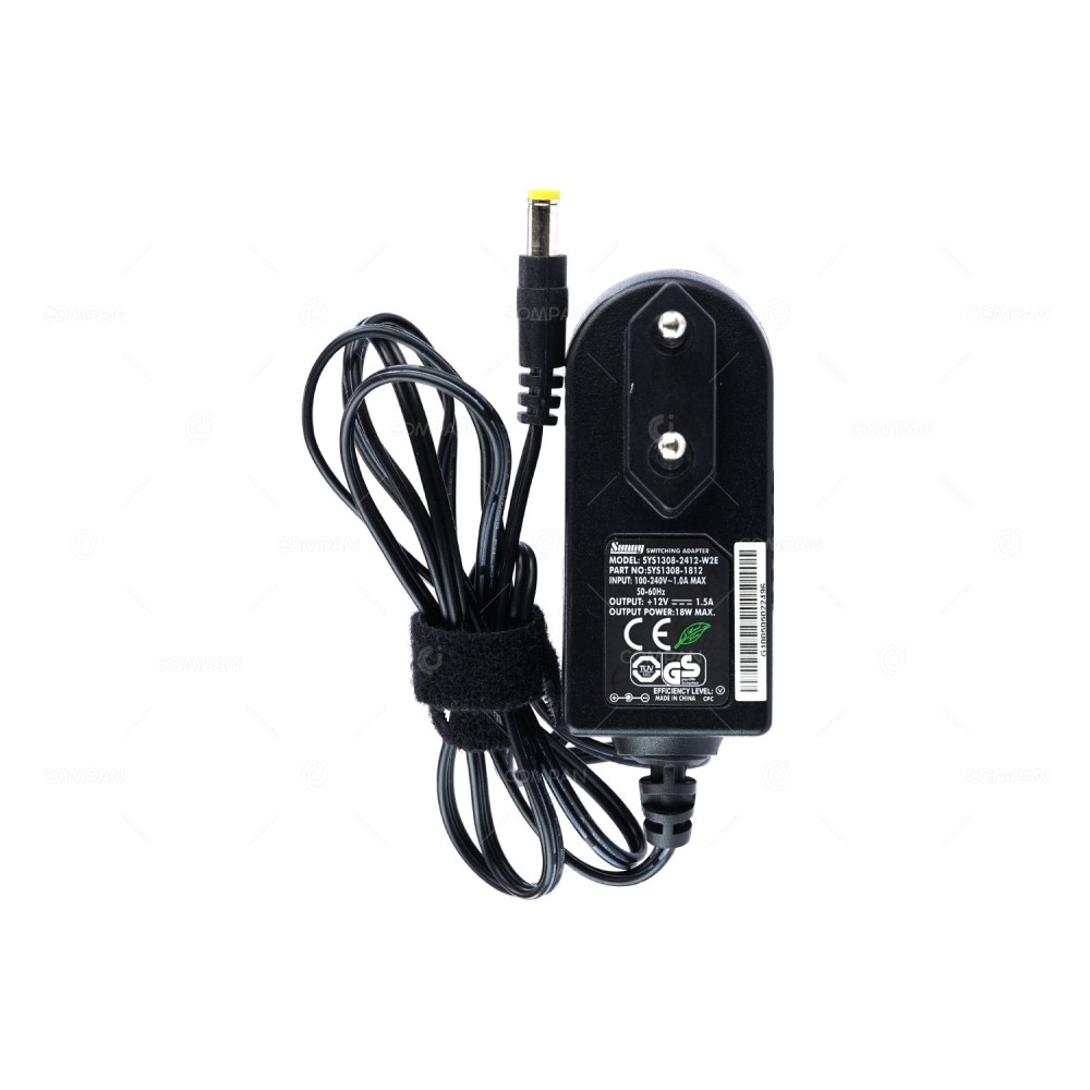 SYS1308-1812 SUNNY 18W 12V 1.5A AC/DC ADAPTER SYS1308-2412-W2E